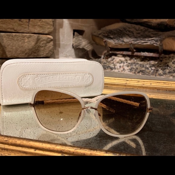 Chrome Hearts White frame sunglasses - Picture 3 of 4